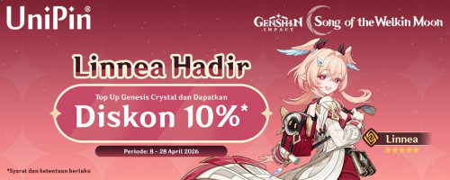 Genshin Impact 6.5 Candra VI -  Dapatkan Diskon 10% dan dapatkan Linnea!